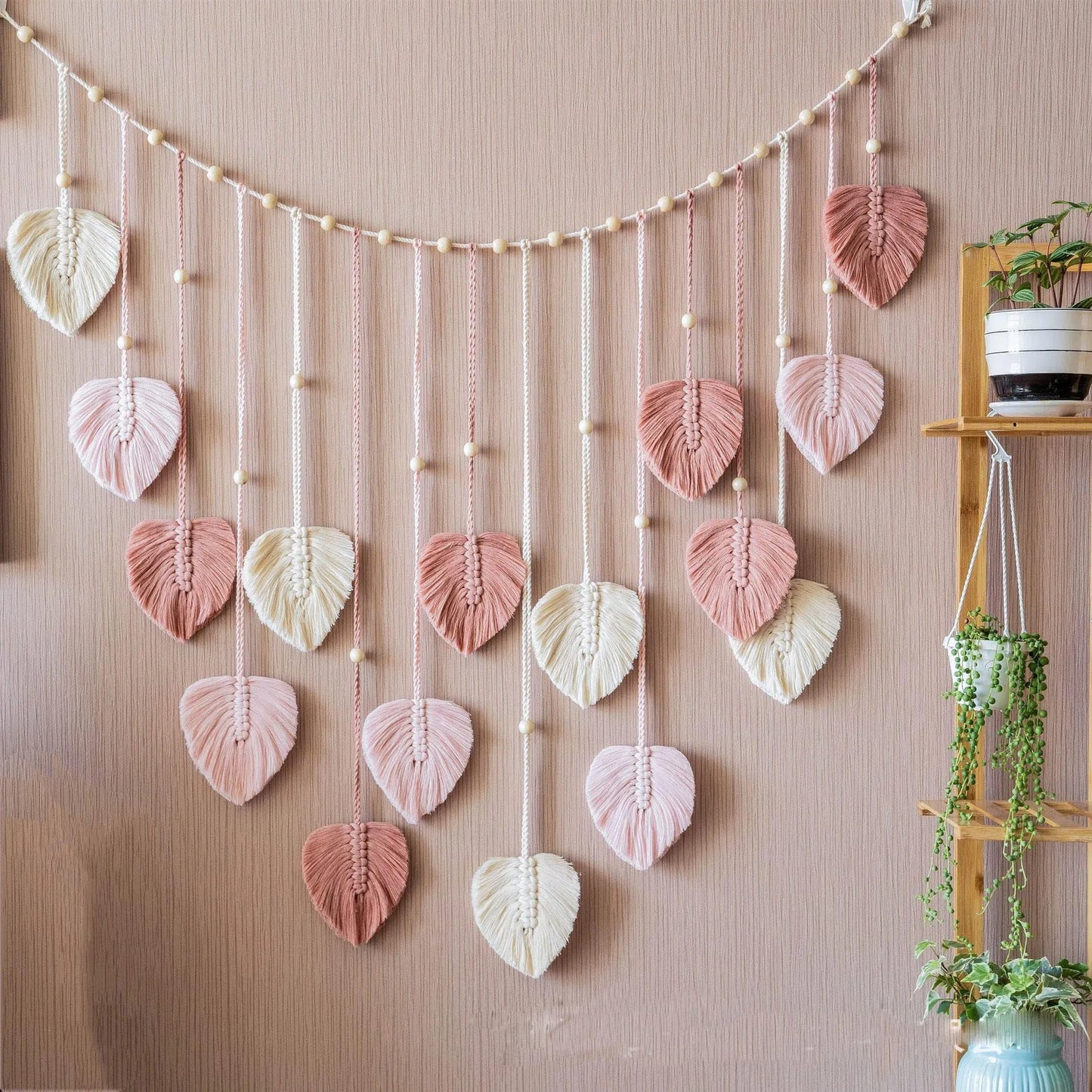 Leaf Tassel Tapestry Wall Hanging